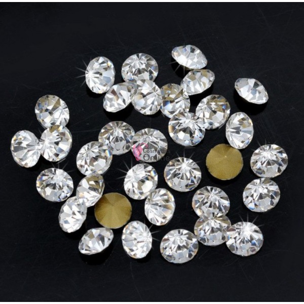 Diamante 100 buc de unghii 3D, DS003 Argintii 2,2mm